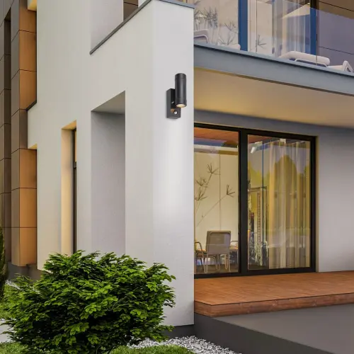 Záhradné svietidlo Rabalux 8835 2x10W GU10 230V IP44, senzor